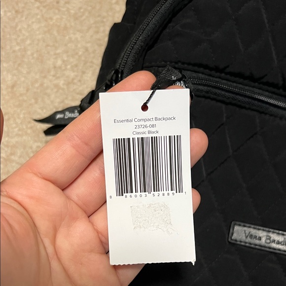 Vera Bradley Black Quilted Backpack - Picture 3 of 14